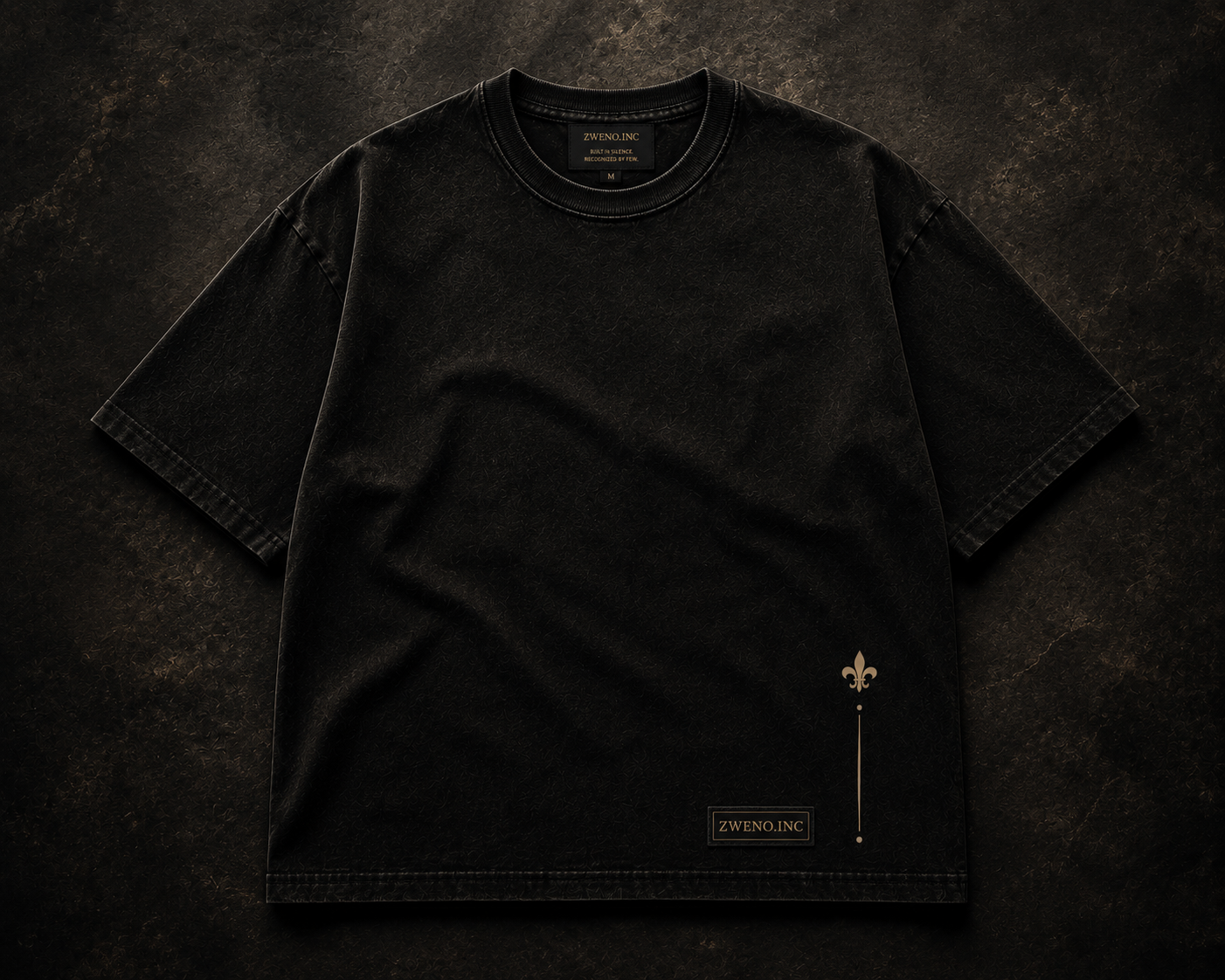 ZWENO.INC Signature Tee – Vintage Black