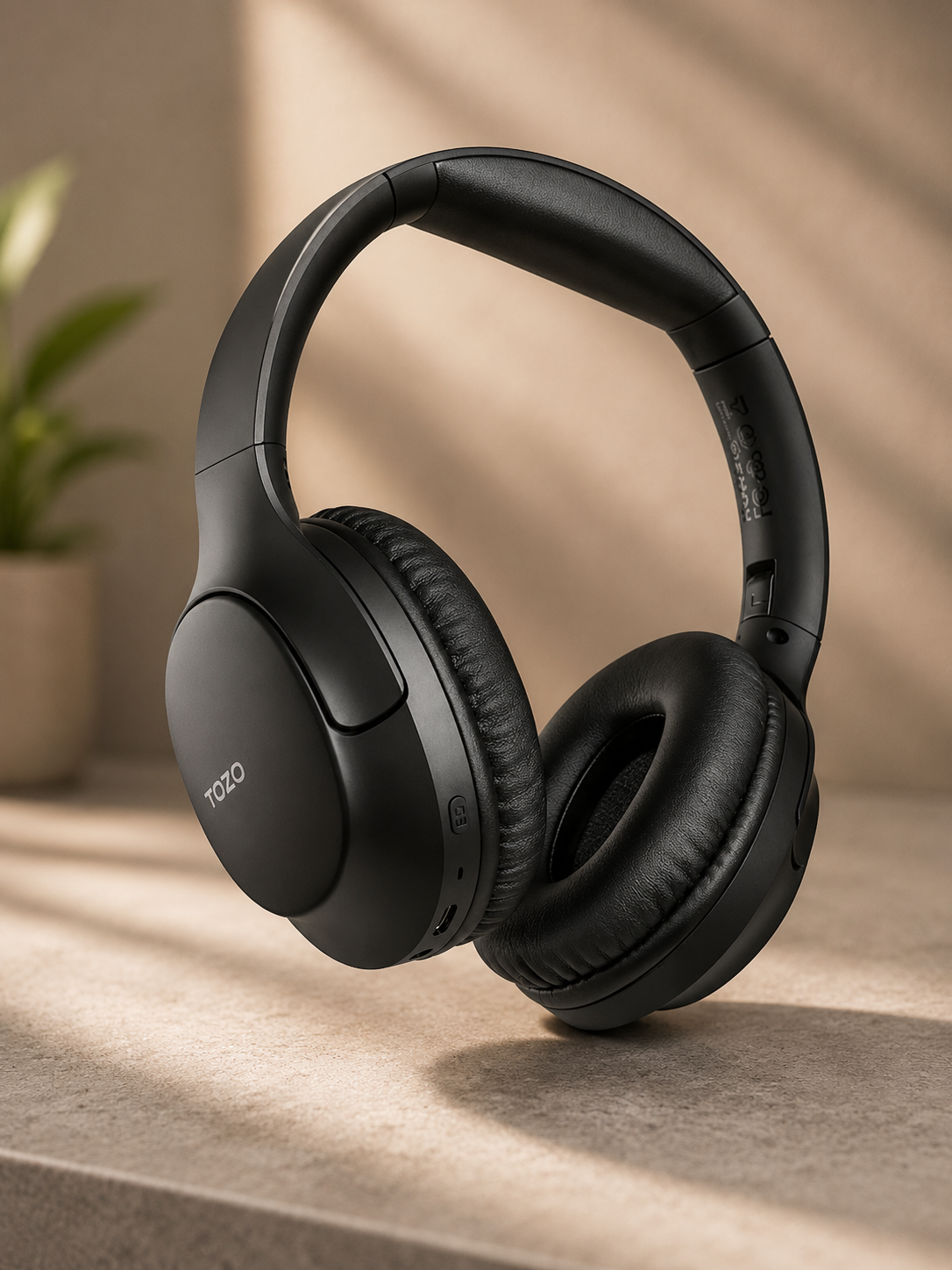 TOZO H100 Over-Ear Wireless Bluetooth Headphones with App Control